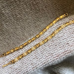 Joan Rivers Set of 2 Link Bracelets